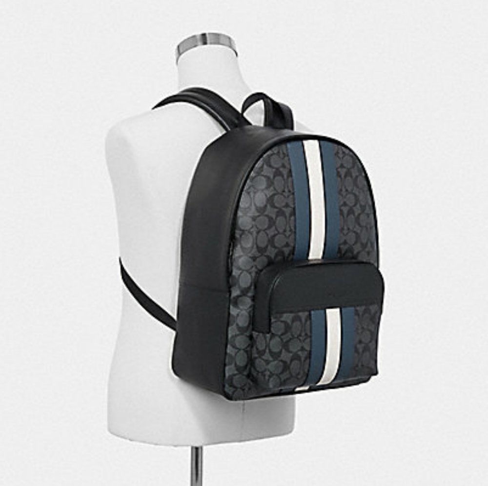 ⚜Coach HOUSTON BACKPACK IN SIGNATURE CANVAS. - Picture 2 of 7